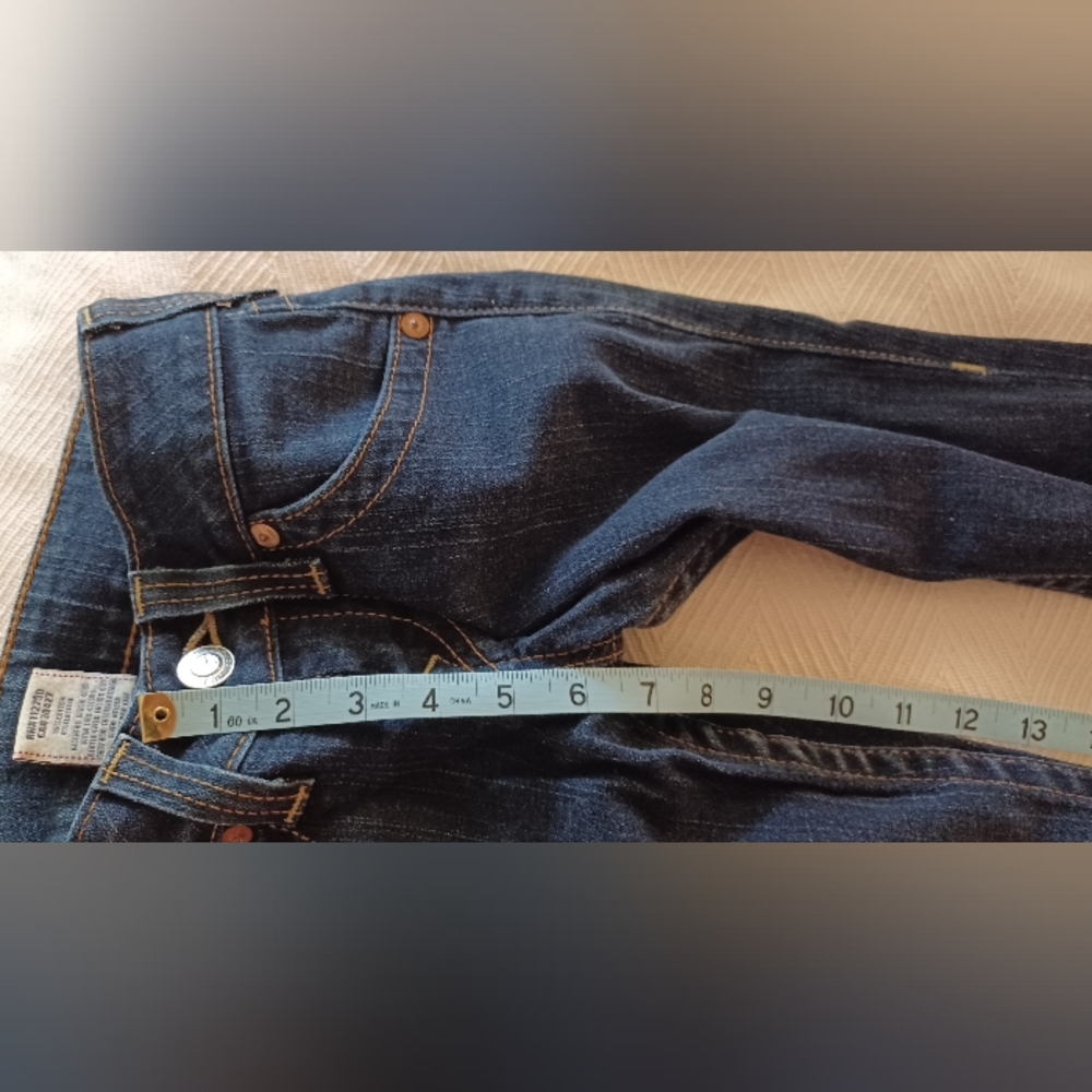 EUC True Religion sz 25 Women’s Low-Rise Rear-Flap Becky Bootcut Blue Jeans - Picture 13 of 16